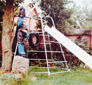 J in Leicester garden