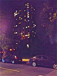 Flats at night